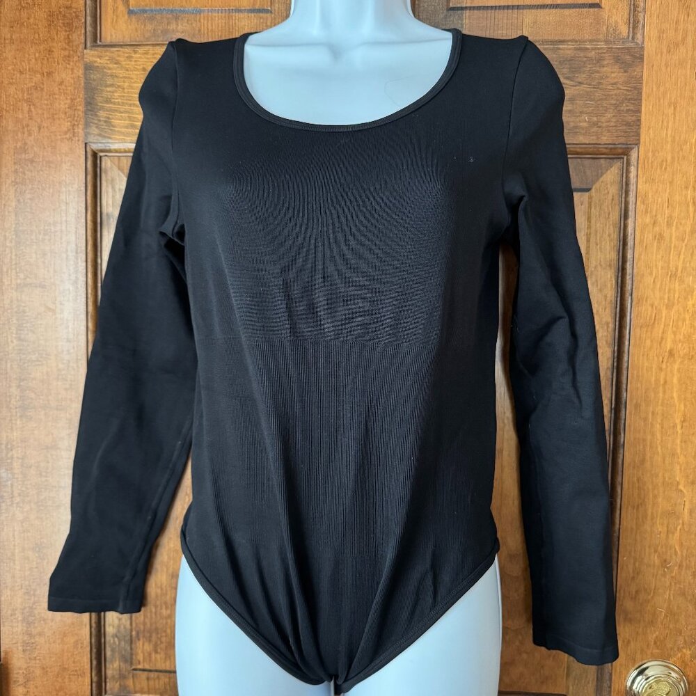 Black Long Sleeve Bodysuit Large